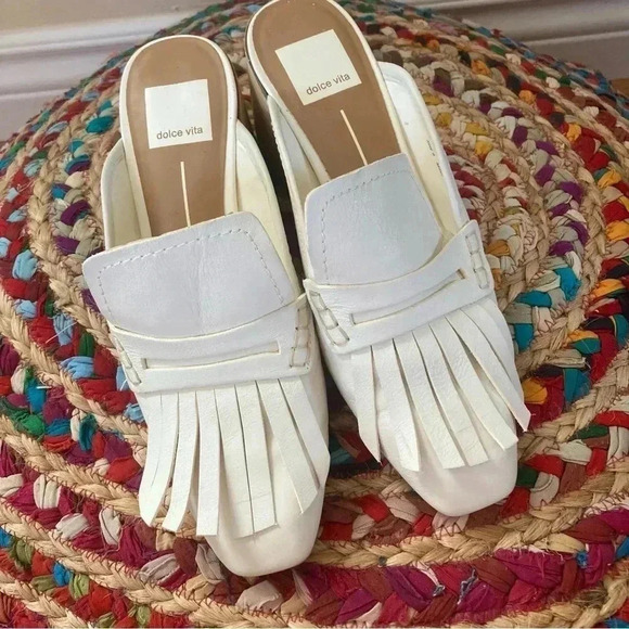 Dolce Vita Shoes - Dolce vita  white mules loafers heels